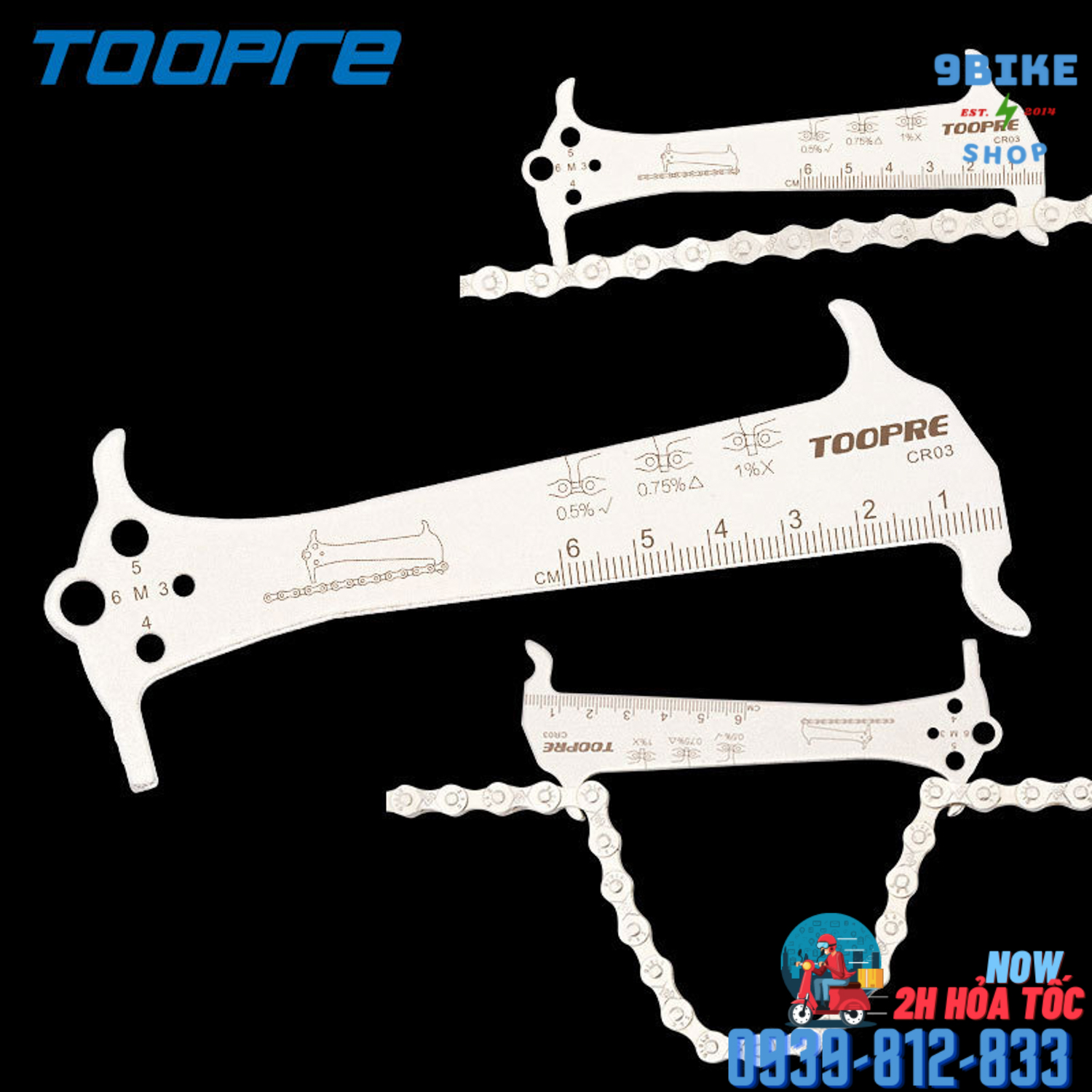 Dụng cụ đo sên xe đạp Toopre