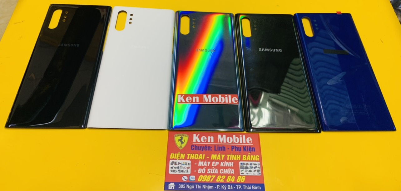 Nắp lưng thay thế samsung note 10 plus 2019, loại 1