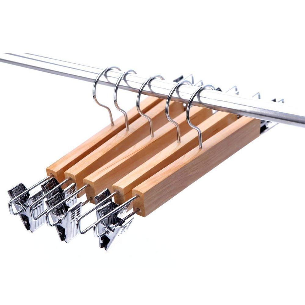 Móc Kẹp Váy Quần, Kẹp Gỗ Thường 30cm ( Bộ 10 móc )