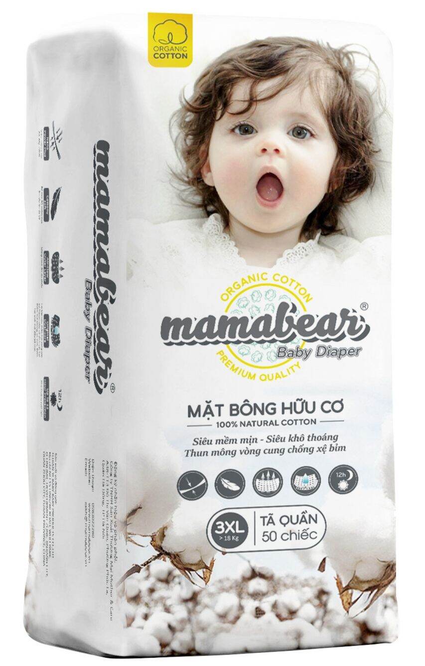 Chuyên sỉ bỉm Quần Mamabear - Combo 100 chiếc (2 bịch)  Mama bear Cao cấp đủ size cho con yêu, hàng công ty, cam kết chất lượng