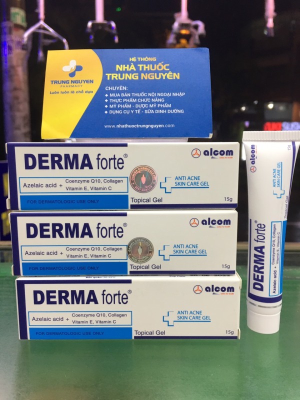 Kem mụn Derma Forte 15g, chất lượng đảm bảo an toàn đến sức khỏe người sử dụng, cam kết hàng đúng mô tả nhập khẩu