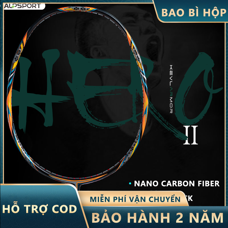 ALP HERO VỢT CẦU LÔNG 100% Sợi Carbon 33LBS 4U 75 G G4 Vợt Cầu Lông Chuyên