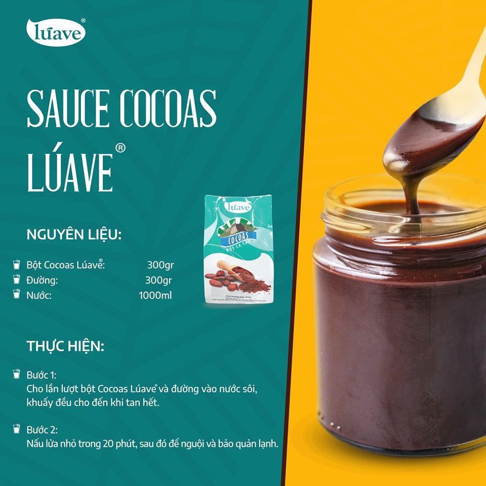 [HCM]Bột Cacao nguyên chất Luave bịch 500g