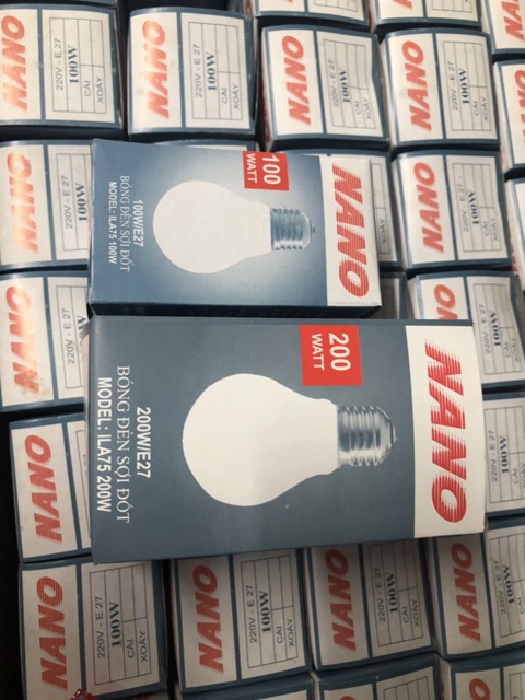 Đèn Sợi Đốt Nano 100W 200W Kèm Video