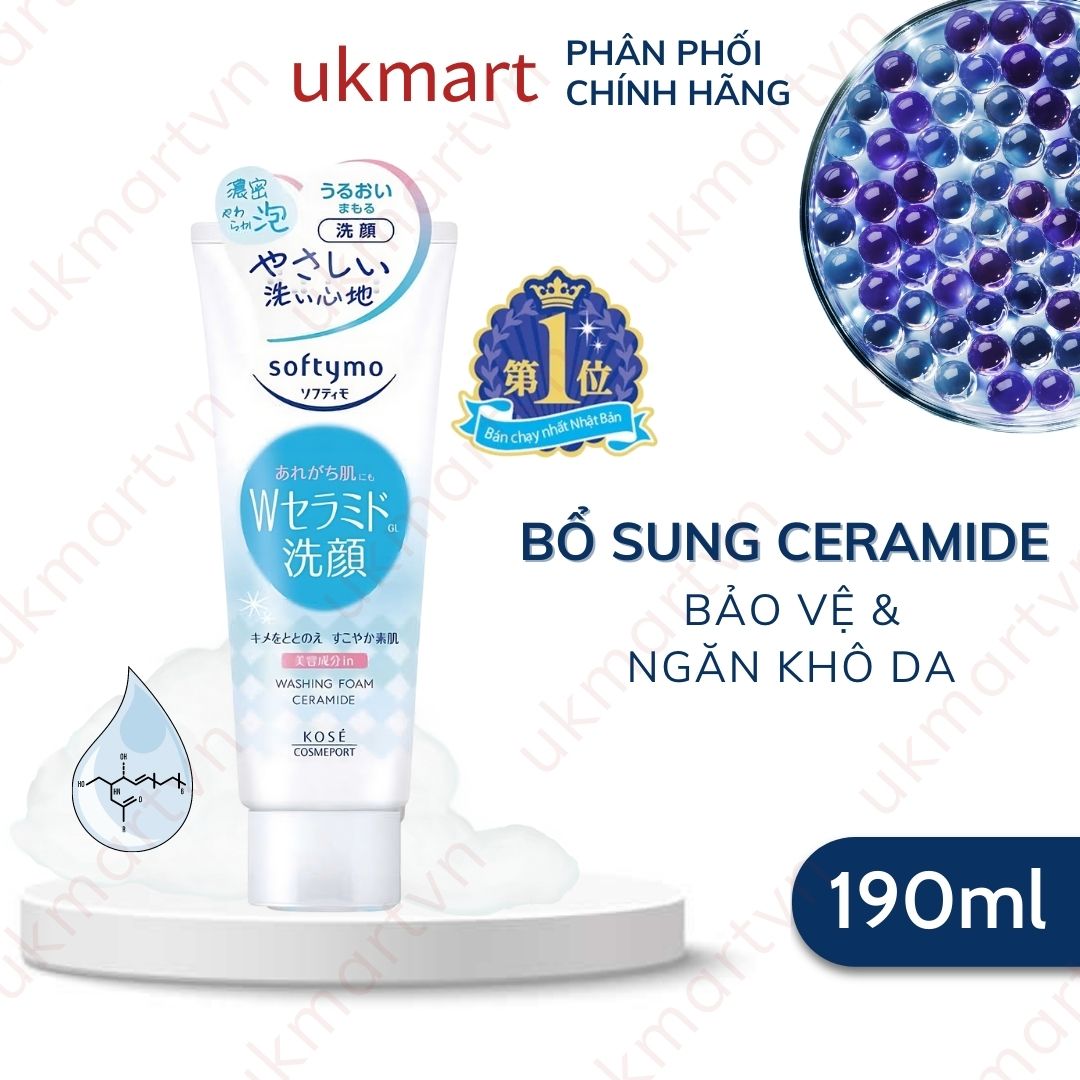 Sữa rửa mặt Kose Softymo Nhật Bản 190g