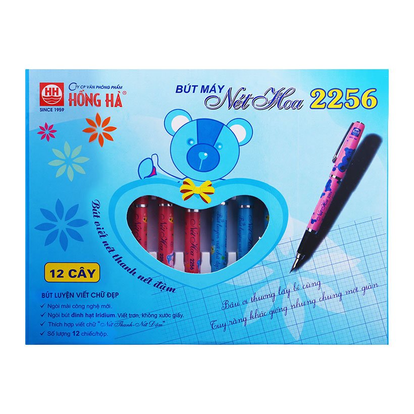 Bút máy Hồng Hà nét hoa 2256