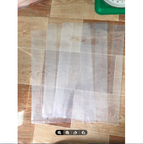1kg túi opp dán miệng size đựng khẩu trang