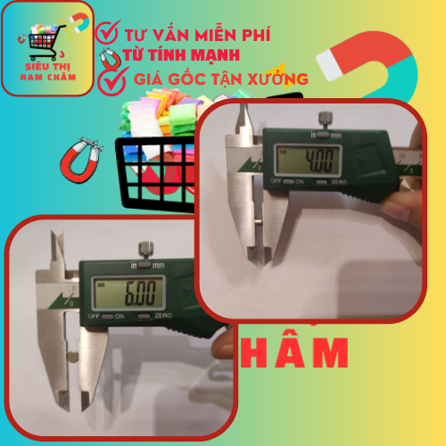 Nam Châm Đất Hiếm Tròn (Nhiều kích thước) lực từ N35