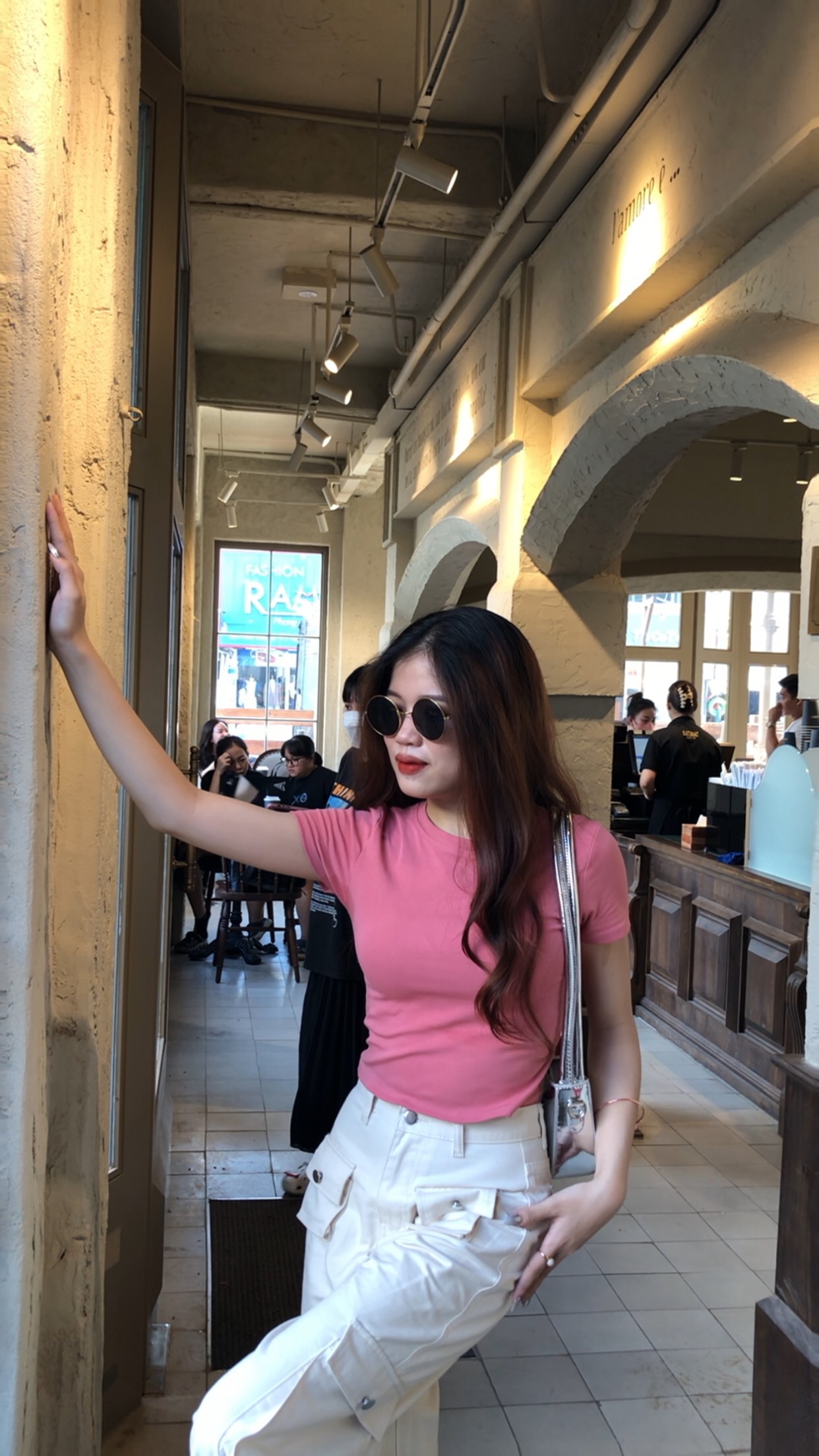 Áo croptop cổ tròn basic HADAJA chất borip form ôm sát co giãn thoải mái mềm mát mã BR02