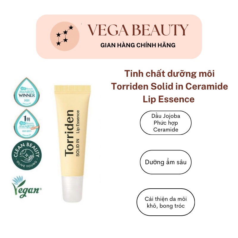 Tinh chất dưỡng môi ẩm căng mọng Torriden Solid in Ceramide Lip Essence 11ml