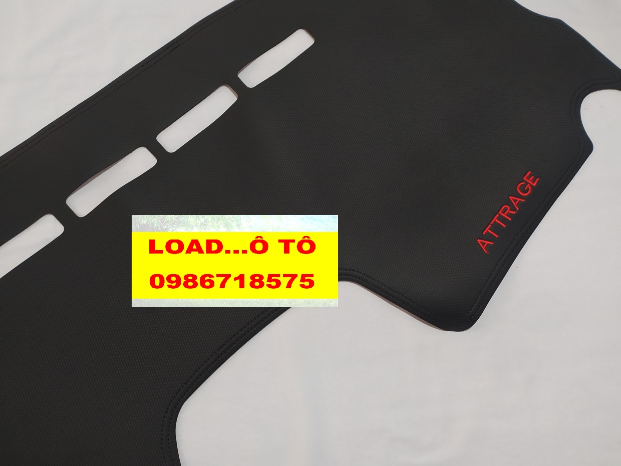 Thảm Taplo Mitsubishi Attrage 2026-2016 Da Carbon Cao Cấp