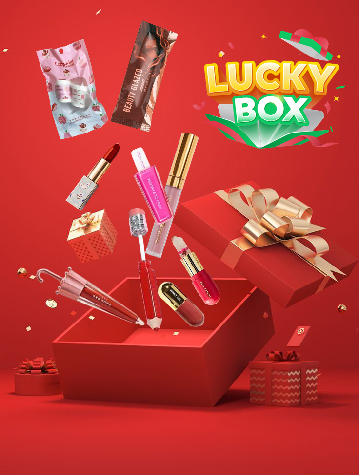 Lucky box son test thử vận may (hơn 200 mẫu khác nhau được gửi ngẫu nhiên trong từng túi mù)