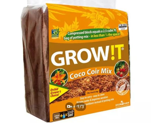 Mụn dừa Coco Coir Mix Grow!t bịch 05 kg