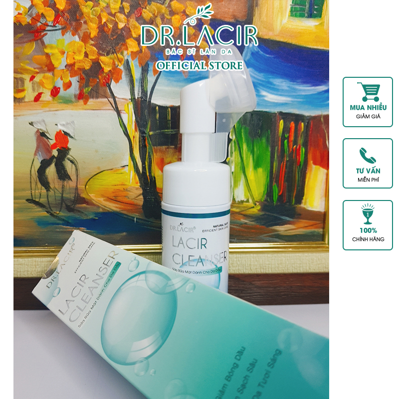 SỮA RỬA MẶT BẠC HÀ KIỀM DẦU-LACIR CLEANSER #DR01