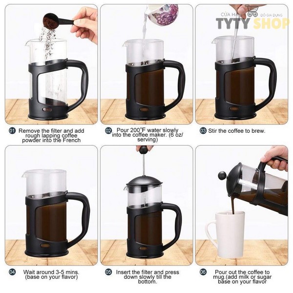 [HCM] Coffee French Pot  LNL 800ml
