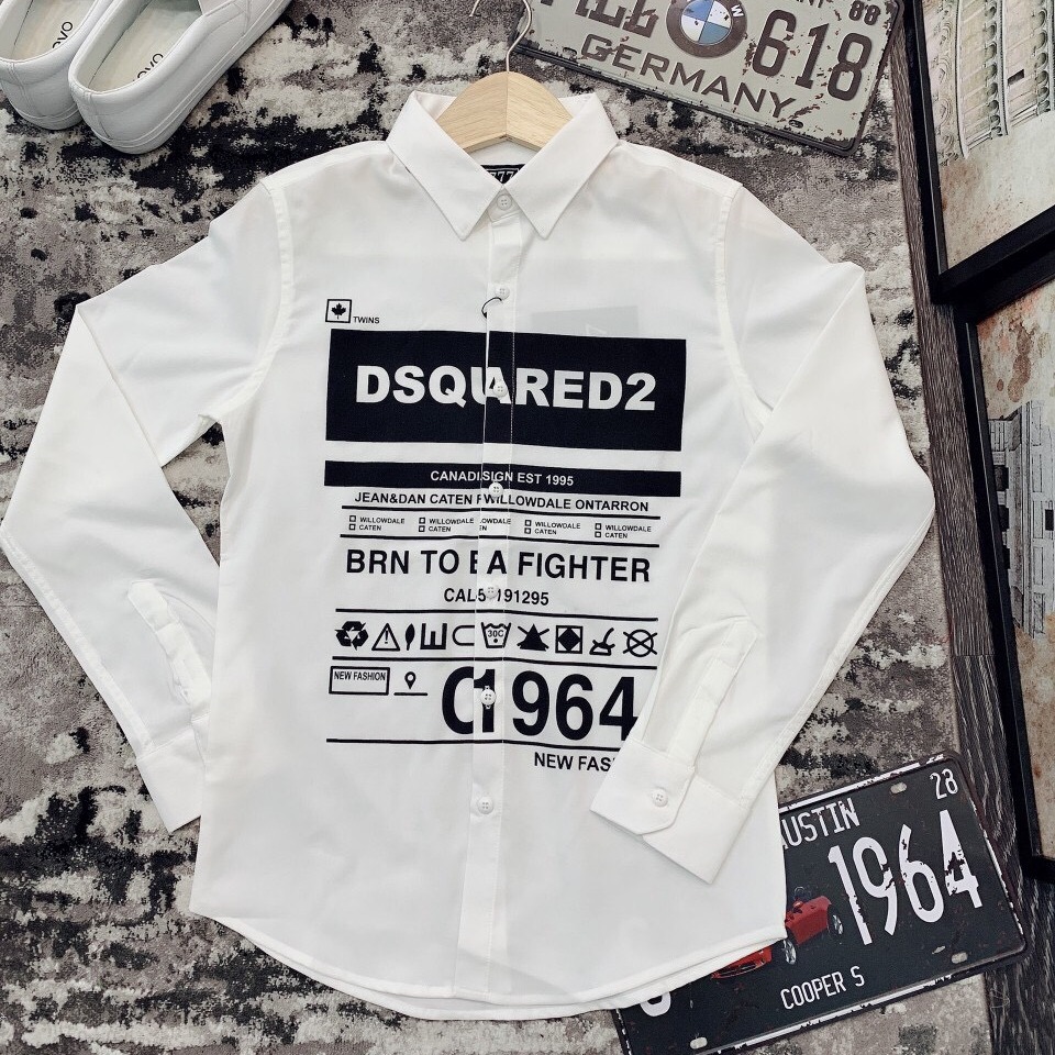 Dsquared2 Long Sleeve Printed Shirts  Kicks Galeria