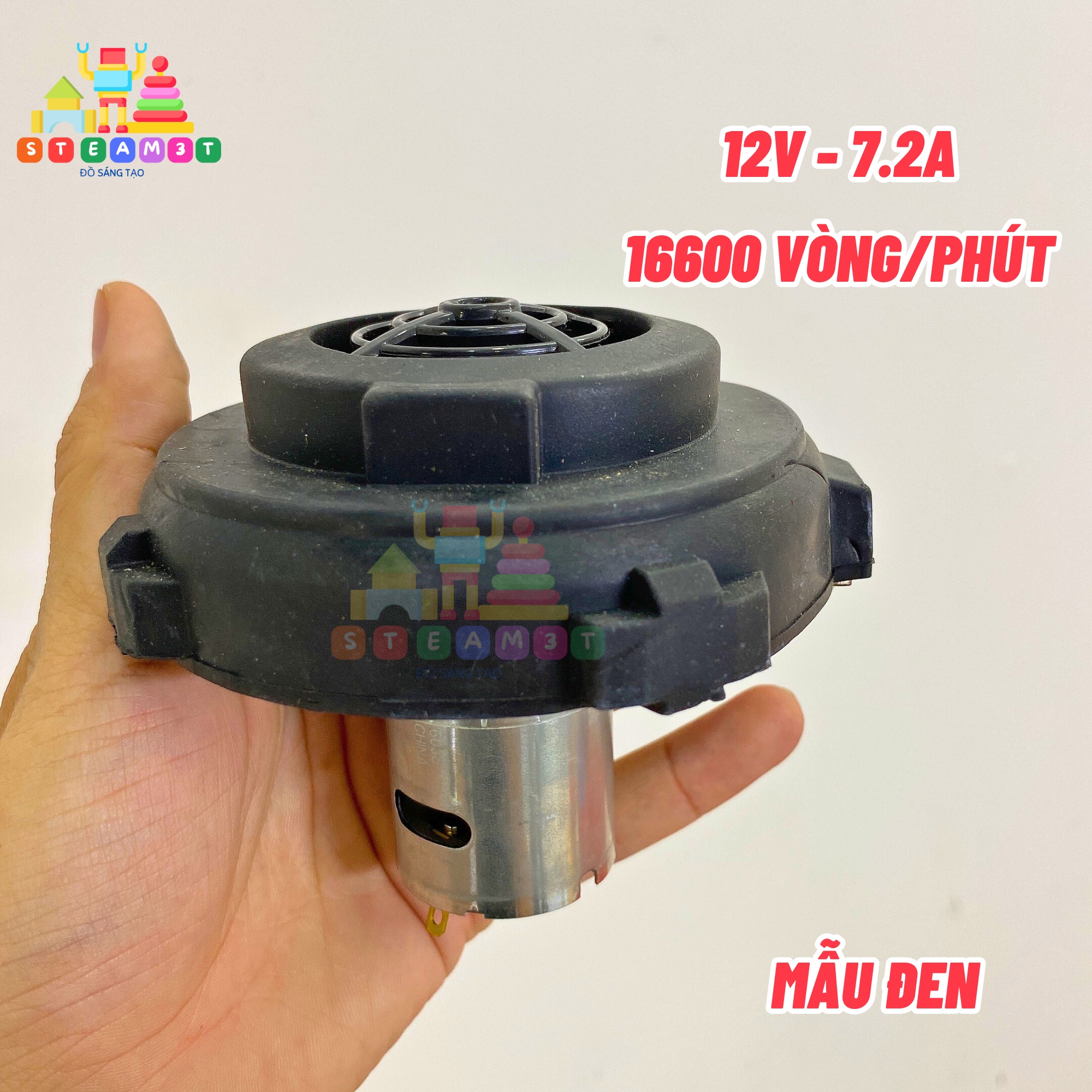Motor quạt hút bụi 9V - 12V 15A - 100W motor Mabuchi chất lượng cao chế máy hút bụi motor 540 tốc độ cao - LK0181-5