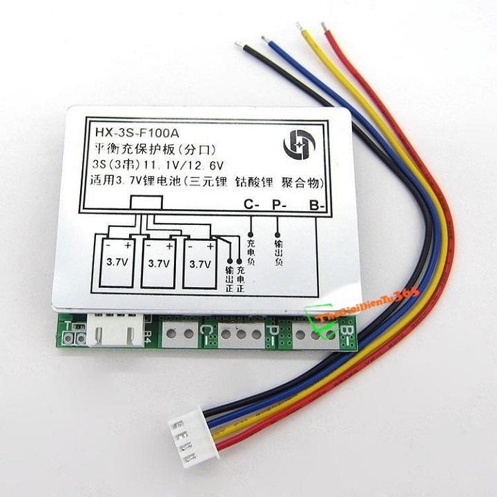 Mạch sạc và bảo vệ pin 12v 3s 100a