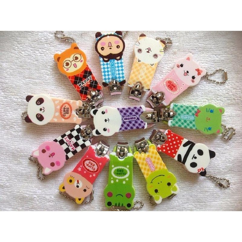 set 2 Bấm móng tay nhỏ có móc treo hình thú