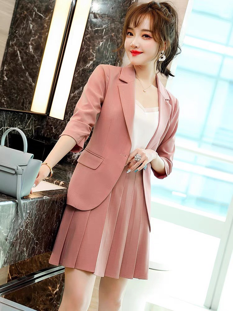 SET VEST PHỐI VÁY KÈM ÁO THUN