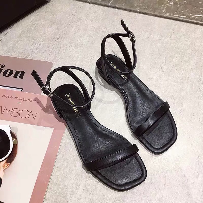 Giày cao gót/sandal nữ quai mảnh gót 2cm cực xinh phong cách Hàn Quốc siêu hot