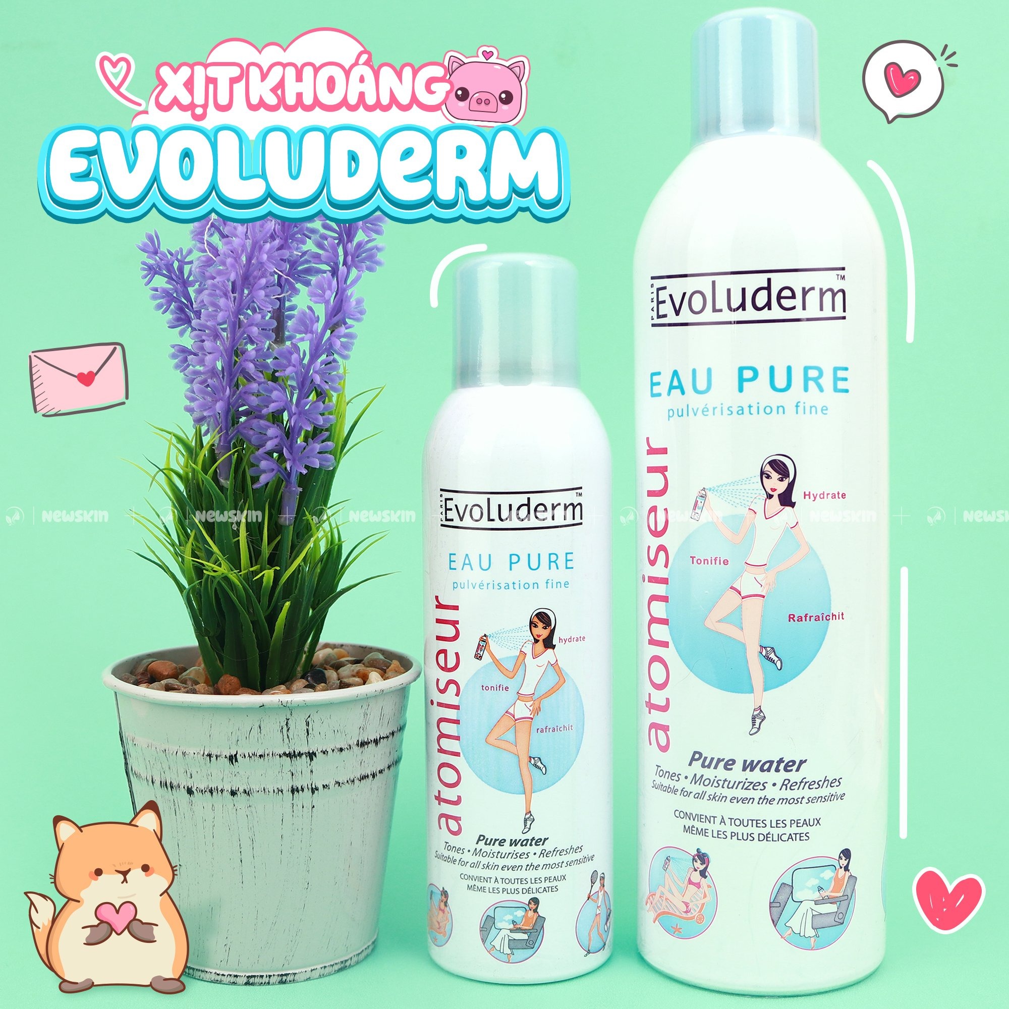 Xịt Khoáng Evoluderm Cấp Ẩm Làm Dịu Da