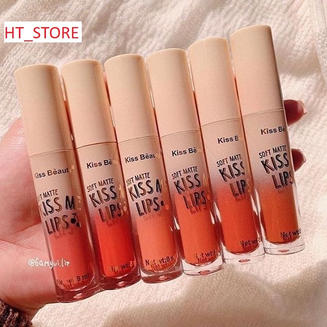 >> SO SÁNH GIÁ SON DƯỠNG X CUTE ME CRAZY KISS WATERMELON 3.4G (STORE 5703) | Shopee Lazada Sendo Tiki 44 Son kem kiss beauty mẫu mới ,Son kemi lì và mềm môi Kiss Beauty, Sét son Kiss Me Lips Soft Matte Kiss Beauty 6 cây giá sỉ, giá bán buônSét son Kiss Me Lips Soft Matte Kiss Beauty 6 cây