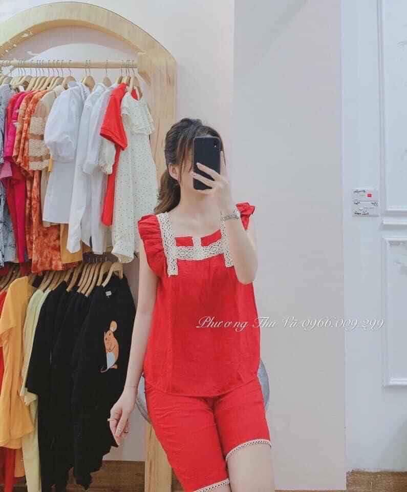 bộ đồ bầu mặc nhà mùa hè đẹp, rẻ