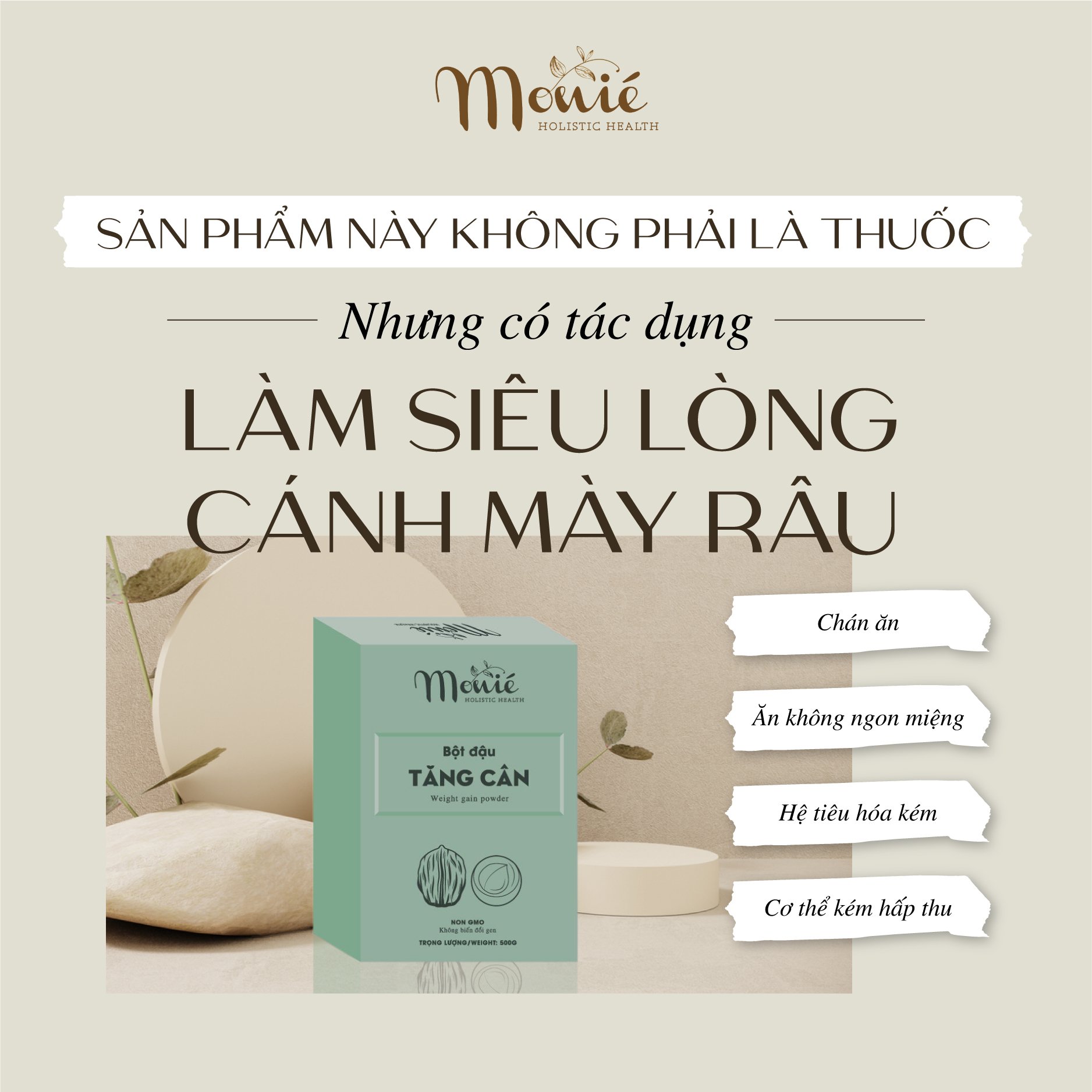 Bột đậu ngũ cốc tăng cân Monie