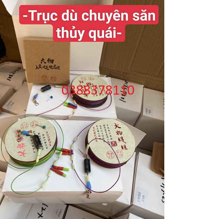 Trục dù và cước buộc sẵn săn hàng cấp thi đấu