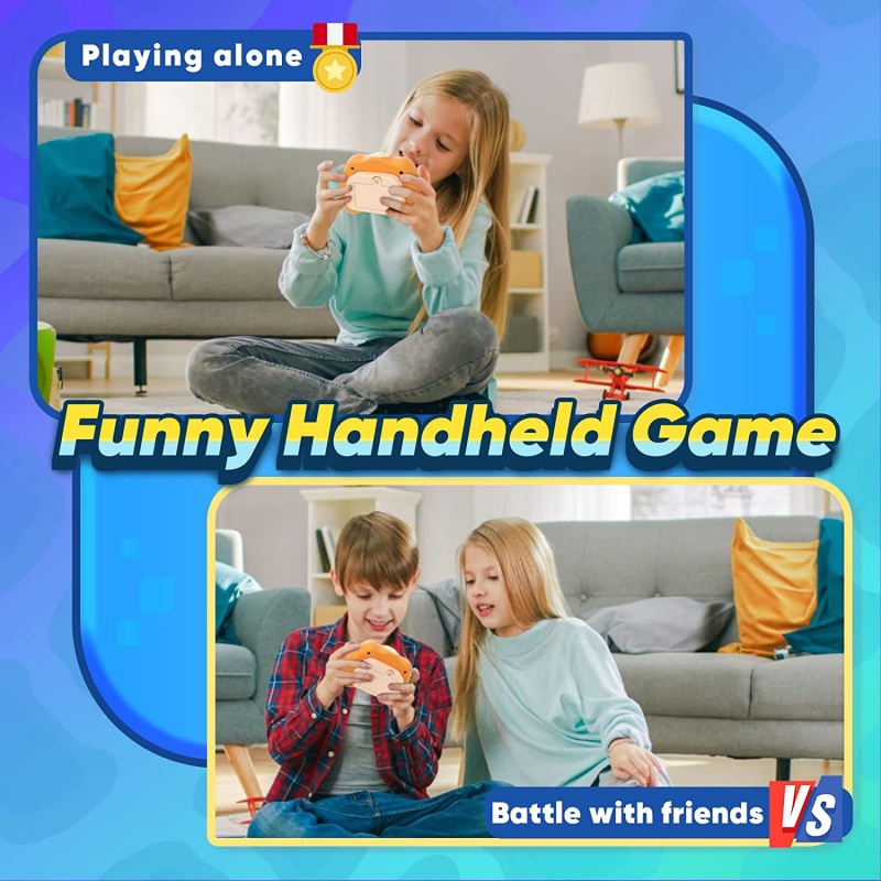 electronic Pop It Game Console Quick Push Game Machine Stress Relief Toys Children Pinch Music Push Bubble  Fidget Toys