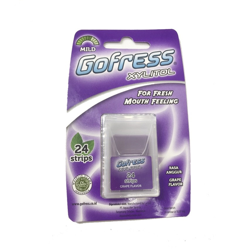 Kẹo Lá Ngậm Thơm Miệng Gofress (Vỉ 24 Lá)