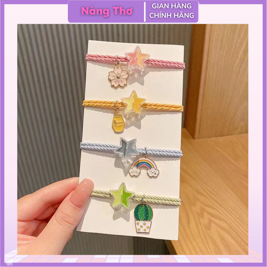 Dây Cột tóc ngôi sao Hàn Quốc Cho Nữ