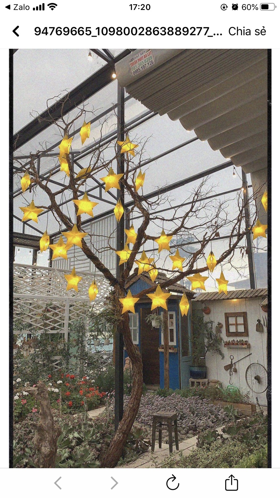[HCM]Đèn Ngôi sao Nhựa-60cm