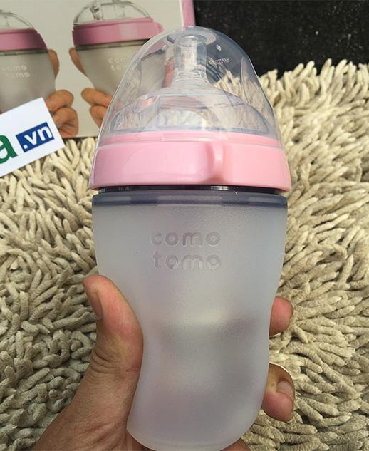Combo 02 Bình sữa comotomo siêu mềm 250ml màu Hồng