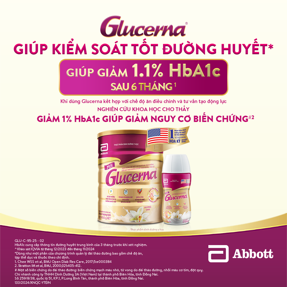 [CHỈ 20H 04-08.05 GIÁ TỐT MUA NGAY-SLCH] Sữa bột Glucerna hương vani 800g