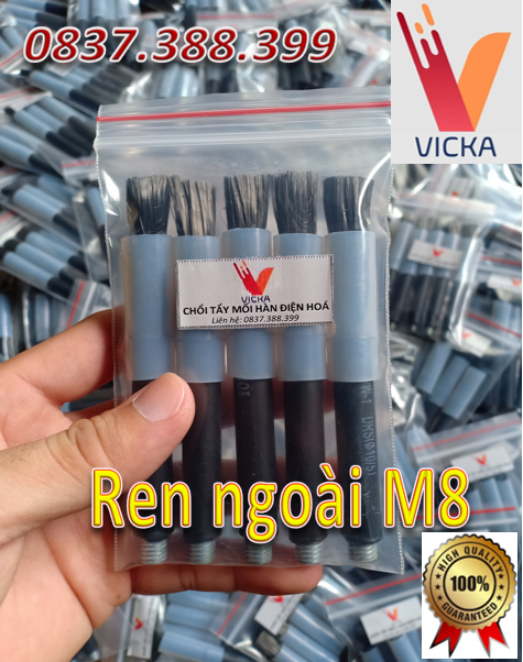 [HCM]Chổi tẩy mối hàn Inox điện hóa(REN NGOÀI M8)