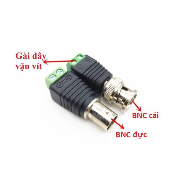 Cặp Jack BNC Cái Đầu Vặn Vít Cho Camera