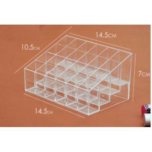 KHAY ĐỰNG SON 24 Ô TRONG SUỐT