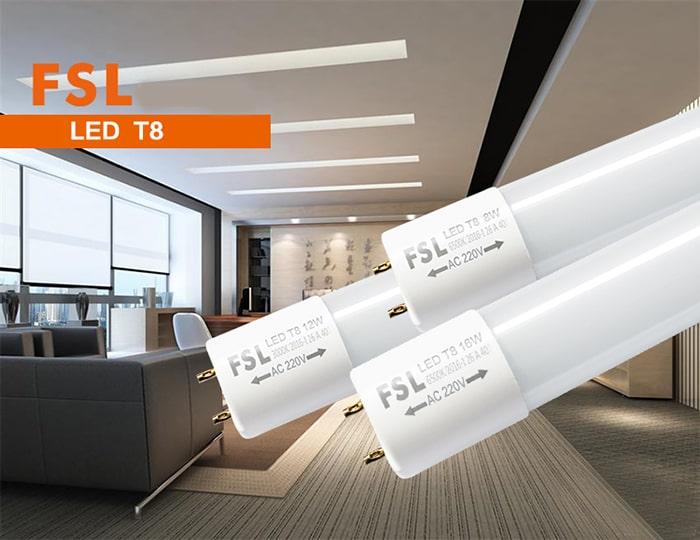 Bộ 5 bóng tuýp Led 1m2 22W FSL Chất lượng cao - Điện Việt