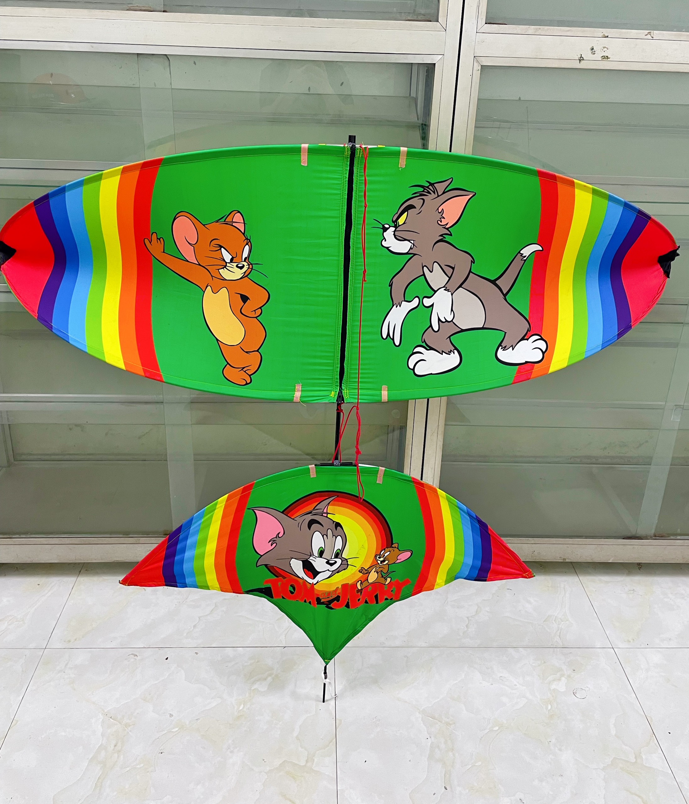 Diều lắp ghép 1m7 cacbon hàng in hình sắc nét ( bao gồm khung và áo)