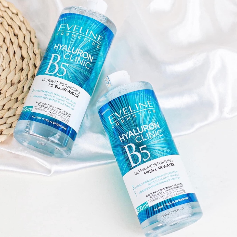 Nước Tẩy Trang Eveline Hyaluron Clinic B5 500ml