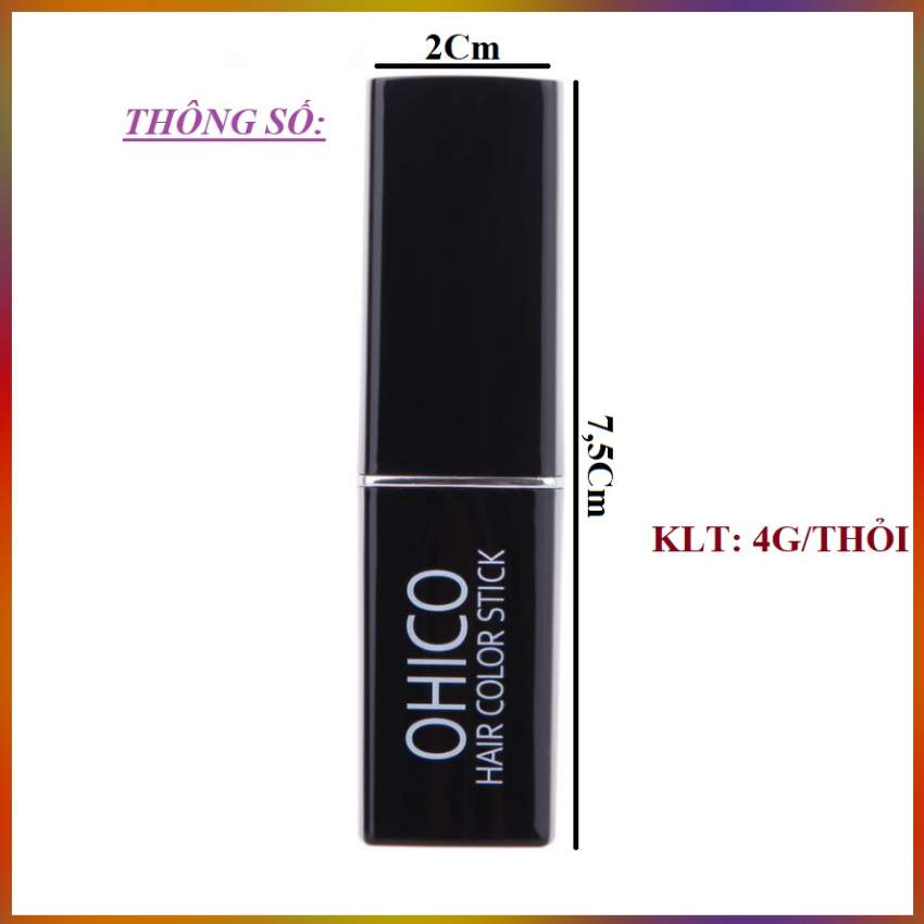 Son Nhuộm Tóc Phủ Bạc Tạm Thời Màu Đỏ Rượu Vang (Wine Red) 4g/Thỏi OHICO