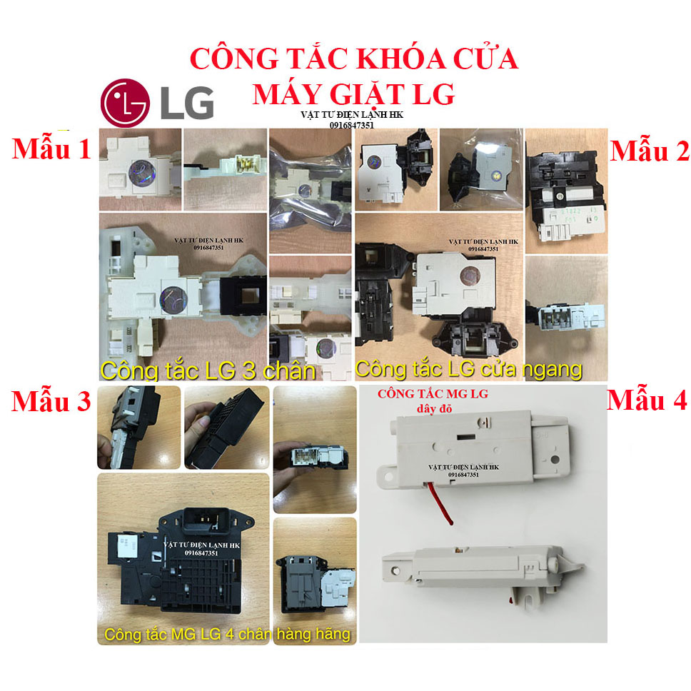 Công tắc cửa máy giặt hãng LG cửa đứng - cửa ngang (chọn đúng loại khi đặt hàng) - Khóa cửa các loại - CTC samsung- LG