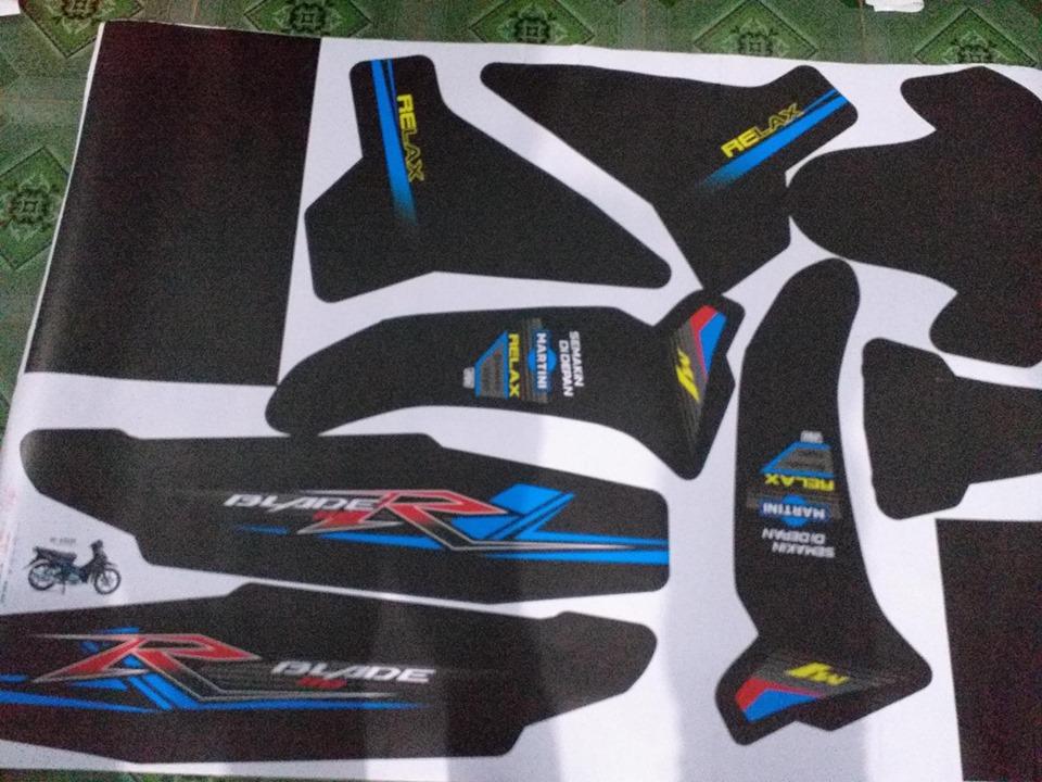 tem trùm honda blade đặt in