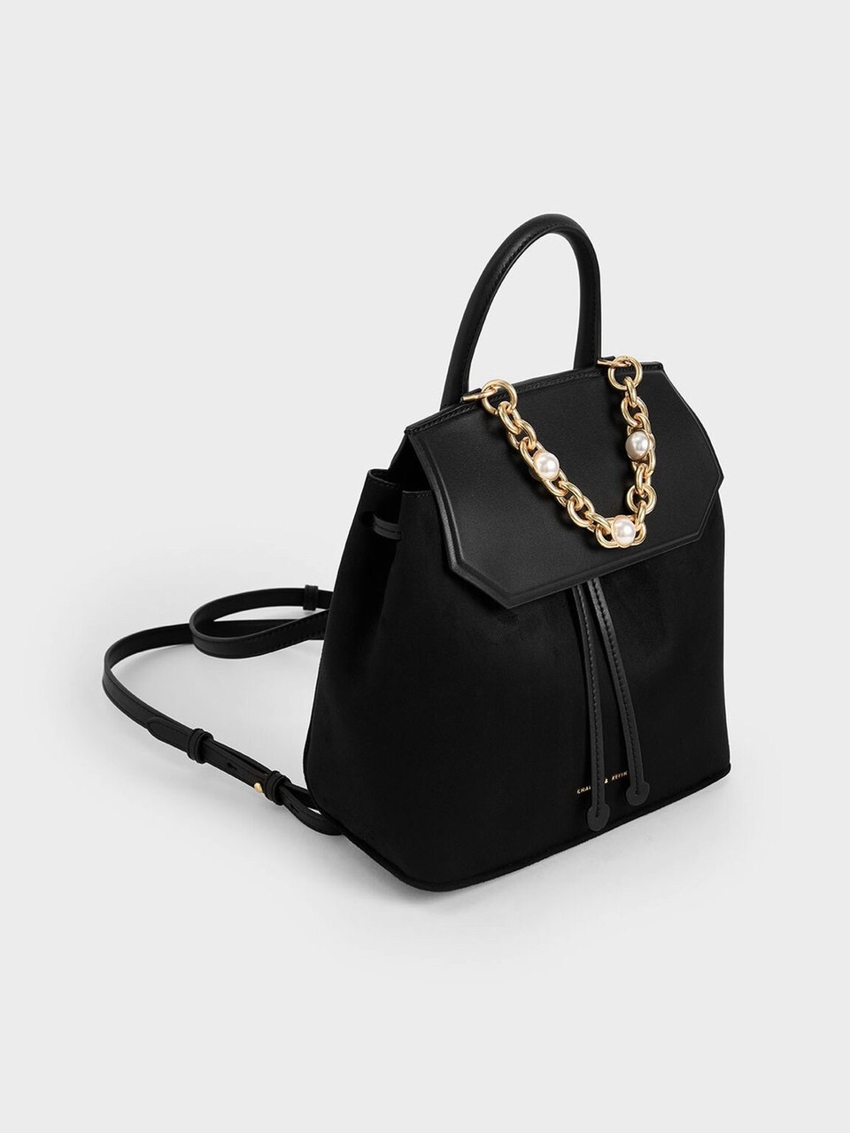 [Ck2-60270563] Balo Nữ CNK Chất Da Lộn Textured Chain-Link Backpack
