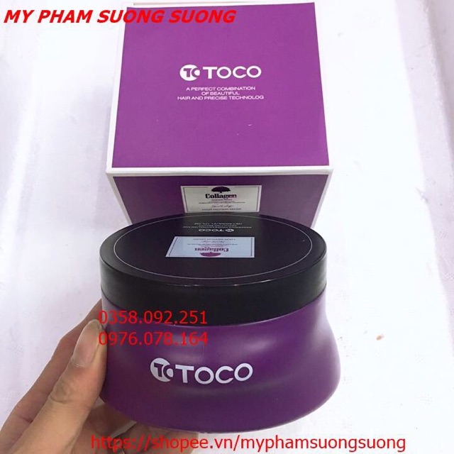 Ủ Hấp dầu tóc phục hồi Toco Collagen 600ml