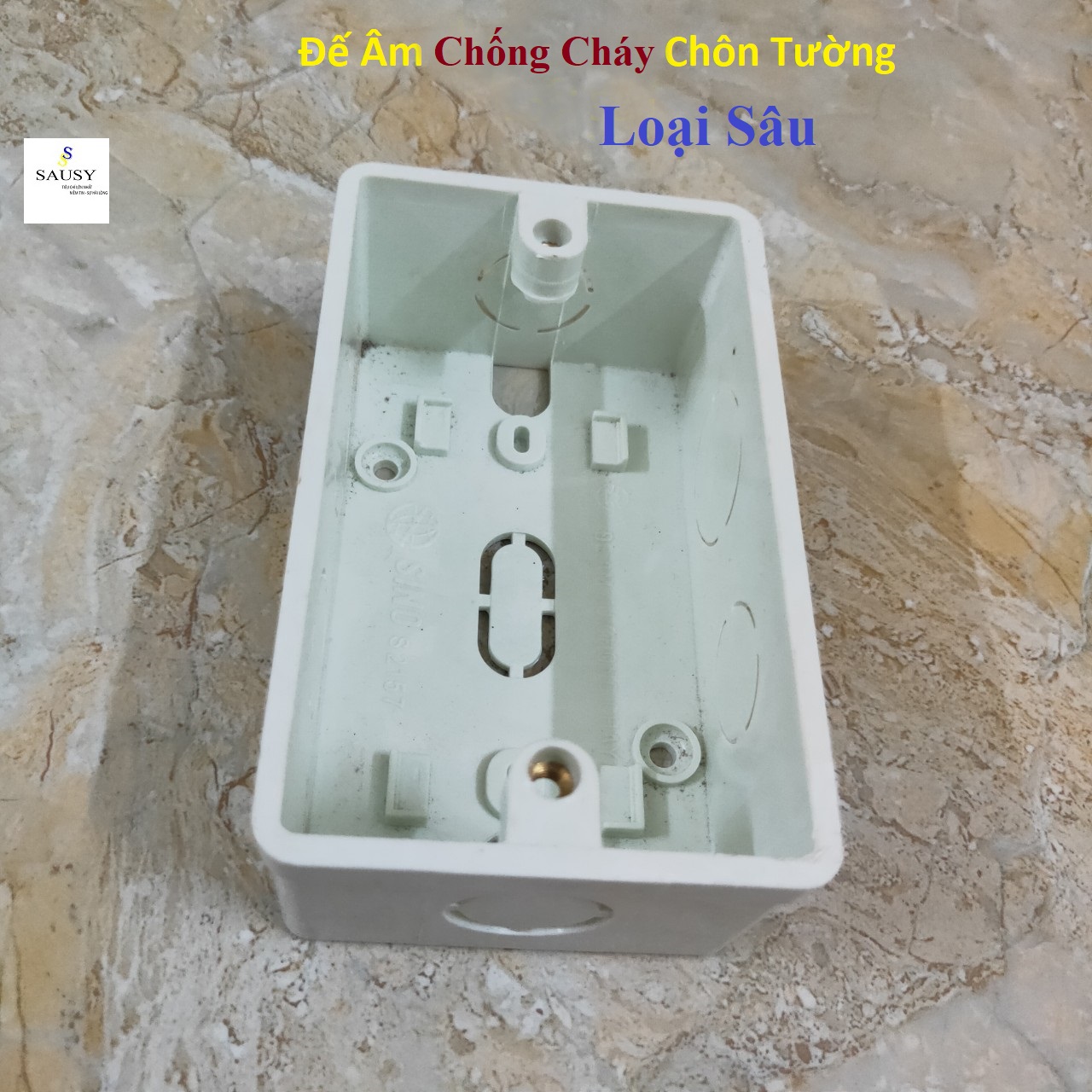 Đế âm Ổ điện chôn tường loại Đơn kiểu Sâu Chống Cháy
