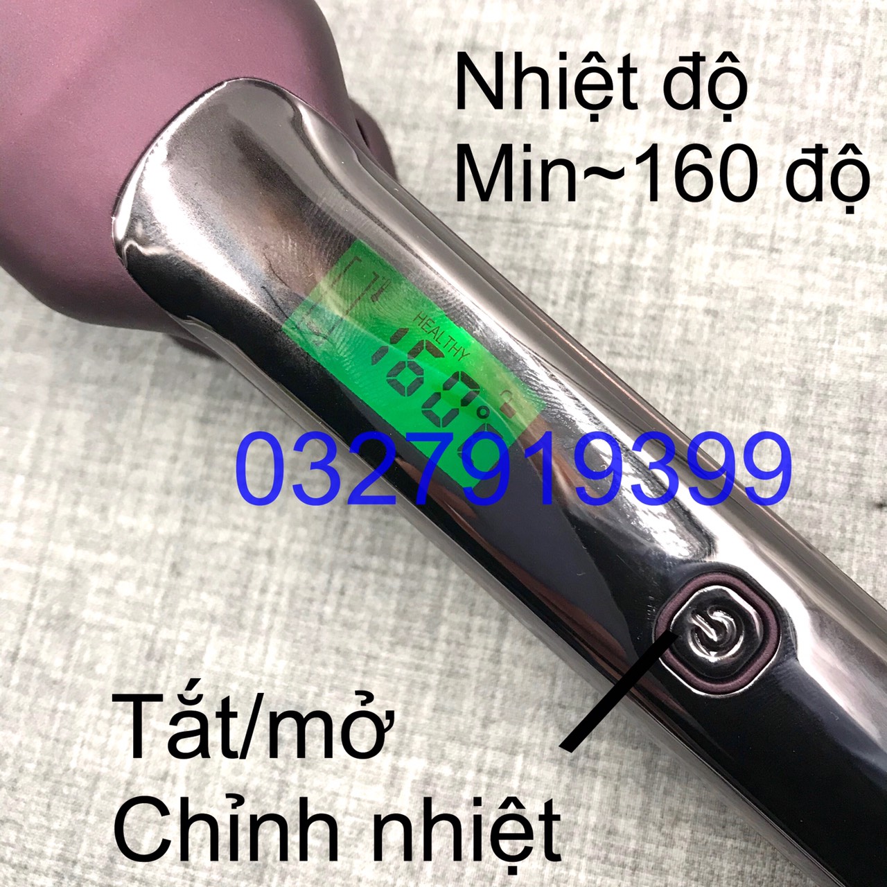 High-End Hair Straightener Large Version 918 Non-Stick Ceramic Material Highly Effective, Safe and Convenient 5 Temperature Levels 160-230 ° C