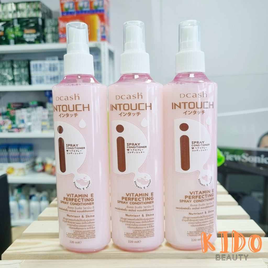 DCASH INTOUCH Keratin & Hyaluron | Vitamin E Perfecting | Defender Leave On 220ml